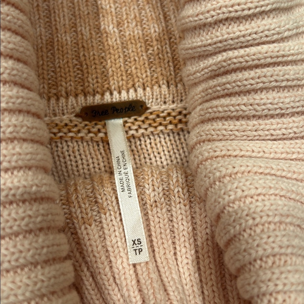 Free People Close to Me Peachy Pink Boho Sweater - Picture 6 of 10